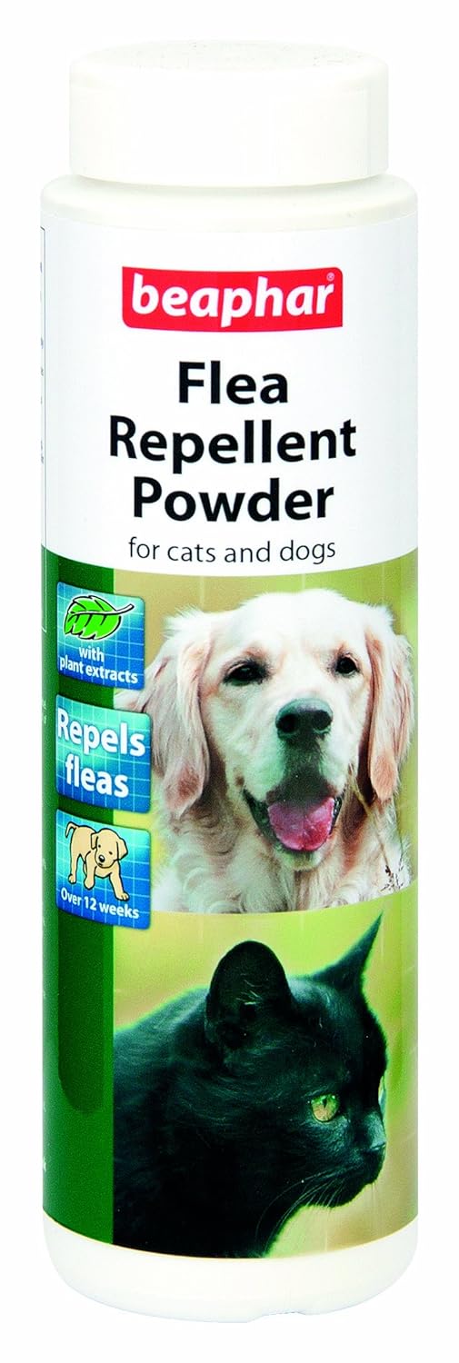 Beaphar Flea Repellent Powder for Cats and Dogs, 30 g Amazon.co.uk