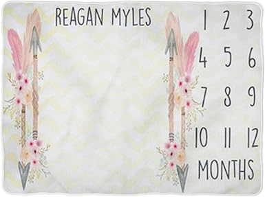 personalized milestone blanket