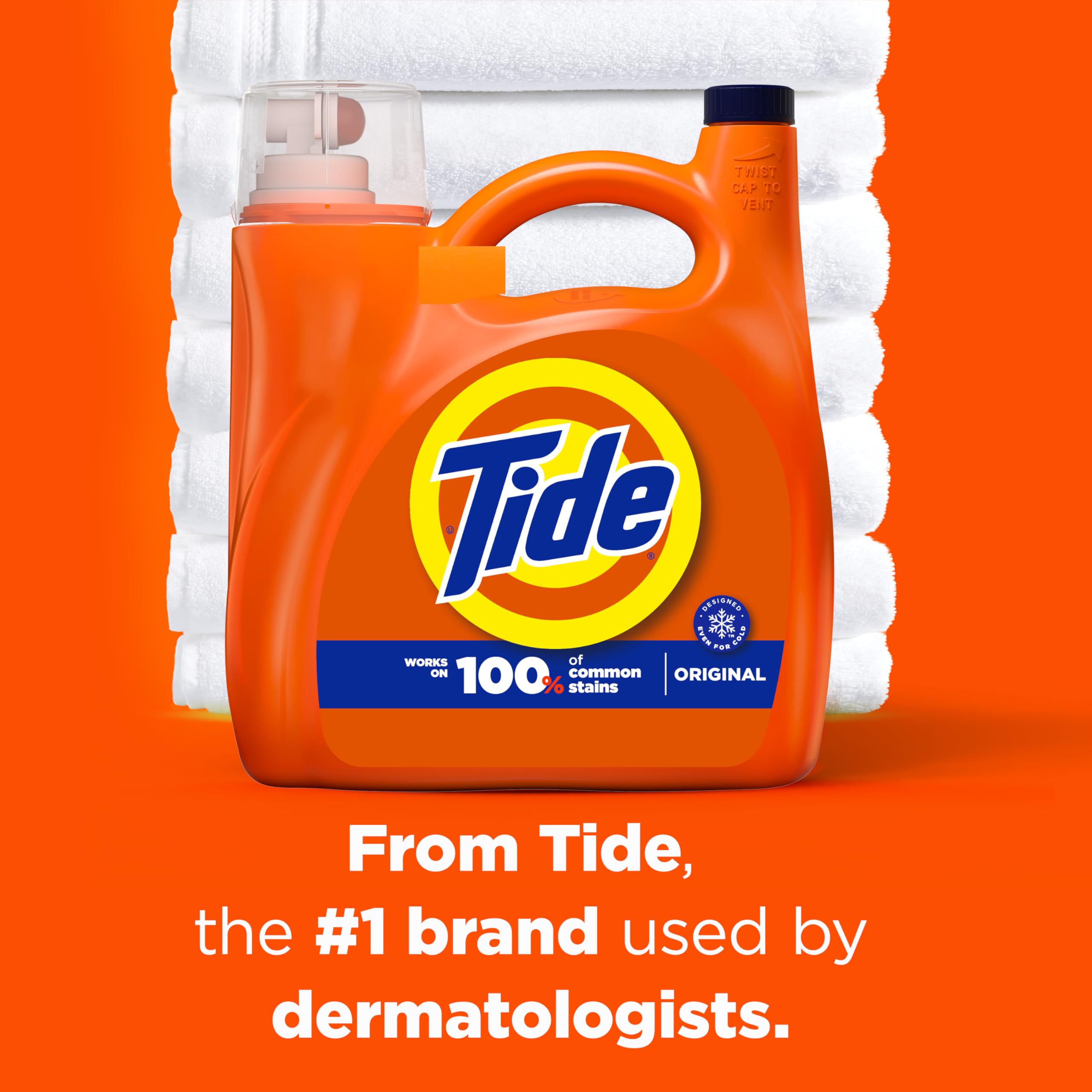 Tide Liquid Laundry Detergent, Original Scent, 105 fl oz, 80 Loads