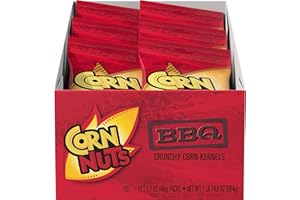 CORN NUTS BBQ Flavored Corn Kernels, Crunchy Corn Snacks, Snack Box, Variety Packs for Adults, 1.7 Oz. (Pack of 18)