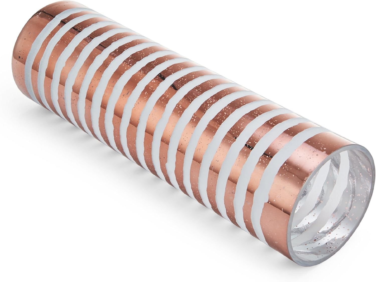 Home Decor 20 Inch Mikasa 5194654 Copper Stripe Glass Hurricane Candle Holder Home Kitchen
