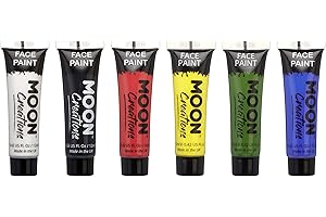 Face & Body Paint Primary Colours Set by Moon Creations - 0.40fl oz