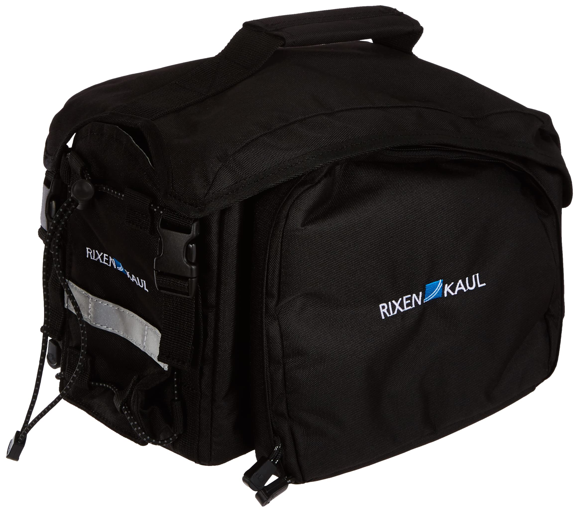 KlickFix 561205 Unisex bicycle bag Rackpack 1 Plus for Rackt luggage rack bag, black, 28 x 35 x 48 cm