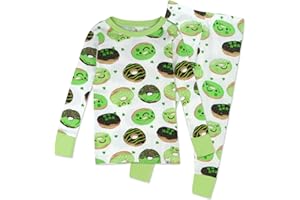 HonestBaby unisex-baby Celebration 2-piece Pajamas Sleepwear Pjs 100% Organic Cotton for Baby, Toddler, Kids