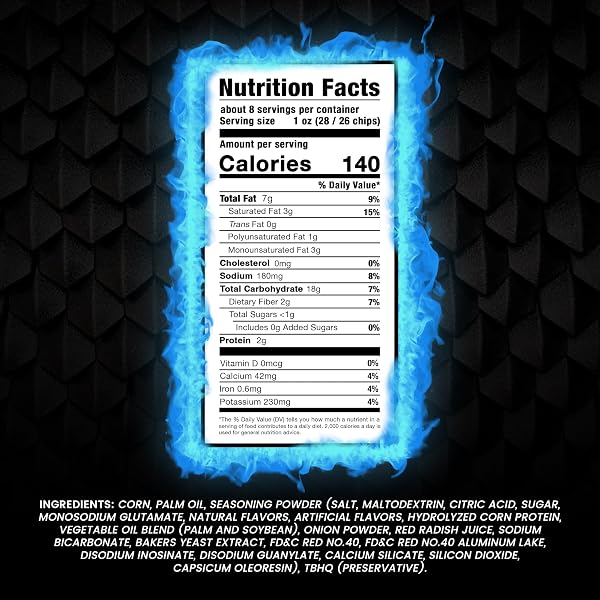 TAQUERITOS DRAGON ICE, SPICY ROLLED CORN TORTILLA CHIPS, 8 OZ (PACK OF 1)