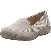 Skechers Women's Reggae Fest Willows Flat, Natural, 9.5 M US