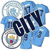 Desert Cactus Manchester City Sticker Man City Player MCFC Sheet Vinyl Football Soccer Premier League Decal Laptop Water Bottle Car Scrapbook (Type 2-4 Player Sheet)