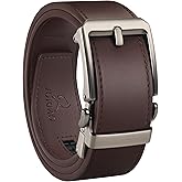 JUKMO 1.5" (38mm) Leather Ratchet Belt for Men in Gift Box