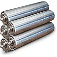 Conveyor Rollers - Galvanized Steel Replacement, 1.5" Diameter, 10" Between Frame, 18 Ga., Found in Woodworking Table, Garage, Boat Trailers, Material & Tool Handling - 5-Pack by Ultimation