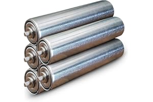 Conveyor Rollers - Galvanized Steel Replacement, 1.5" Diameter, 10" Between Frame, 18 Ga., Found in Woodworking Table, Garage, Boat Trailers, Material & Tool Handling - 5-Pack by Ultimation