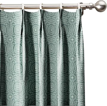 Amazon.com: ChadMade Pinch Pleat Room Darkening Extra Wide Curtains Geo