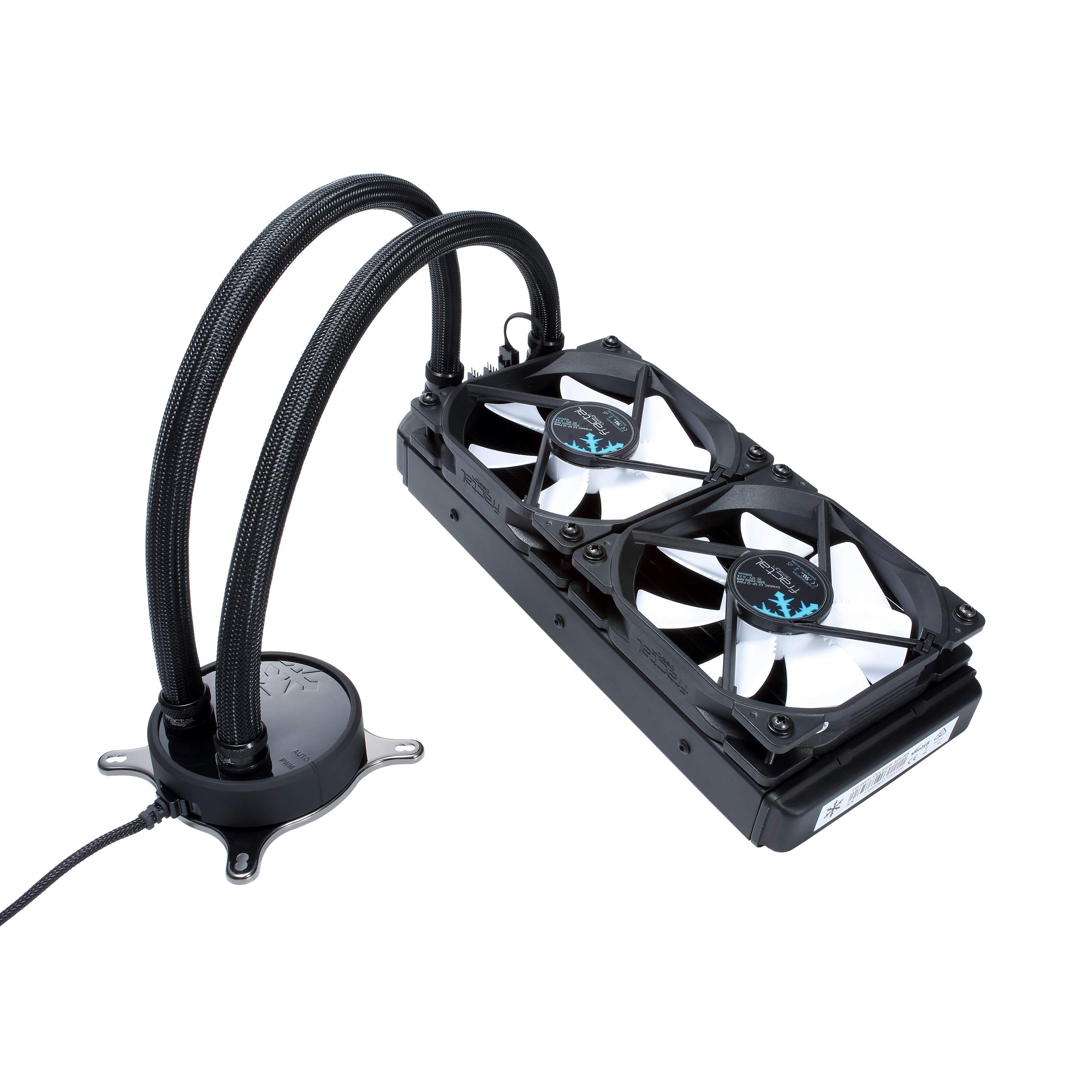 Fractal Design Celsius S24-240 mm Radiator - Silent Liquid CPU Cooler - PWM - Intelligent Controls - 2X Fractal Design Dynamic X2 PWM GP-12 120Mm Silent Fans Included - 1/4