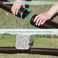 TAEYONK Brown 2 Pack Gutter Downspout
