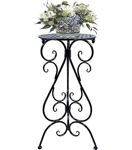 NAKUPE Support De Plante En Métal Robuste De 43,2 Cm De Haut