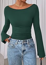 PRETTYGARDEN Women's Long Sleeve Shirts 2025 Fall