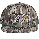 EDTREK Performance Outdoorsman Snapback Truck Hat with Flat Brim - Unique Animal Embroidery