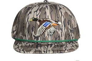 EDTREK Performance Outdoorsman Snapback Truck Hat with Flat Brim - Unique Animal Embroidery