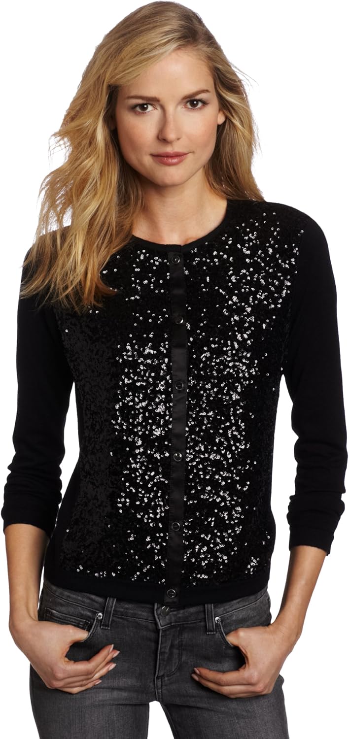 sequin cardigan sweater