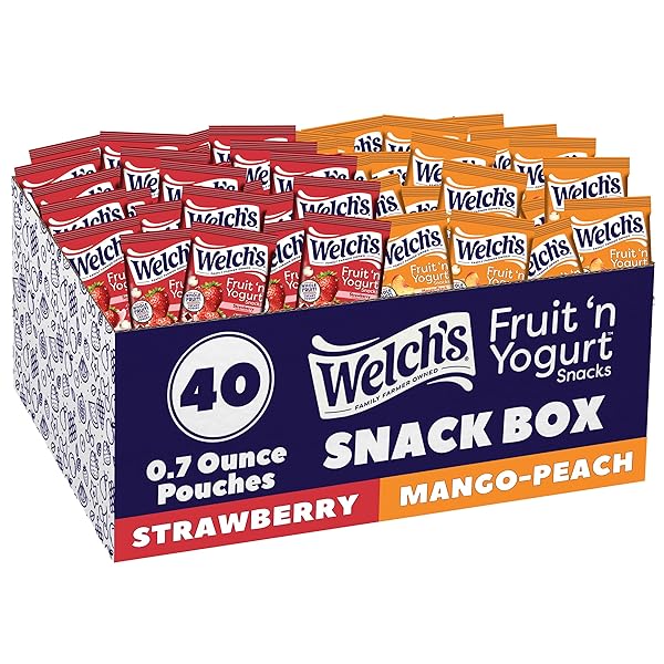 WELCH’S FRUIT SNACKS, FRUIT ‘N YOGURT VARIETY PACK,...