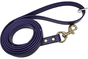 Jim Hodges Dog Training Gummy Dog Leash, Biothane, Dog Training Leash, Waterproof, Weatherproof, 6 Foot Length for Small, Medium & Large Dogs or Puppies, Various Sizes & Colors