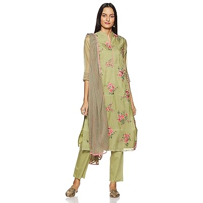 Buy BIBA Women's Straight Salwar Suit Set at Ubuy Kuwait