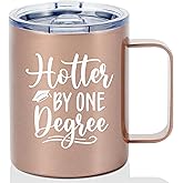Onebttl Graduation Gifts For Men and Women, College Gifts for Degree, Master Degree and Doctor, Stainless Steel Insulated Coffee Mug - Hotter By One Degree