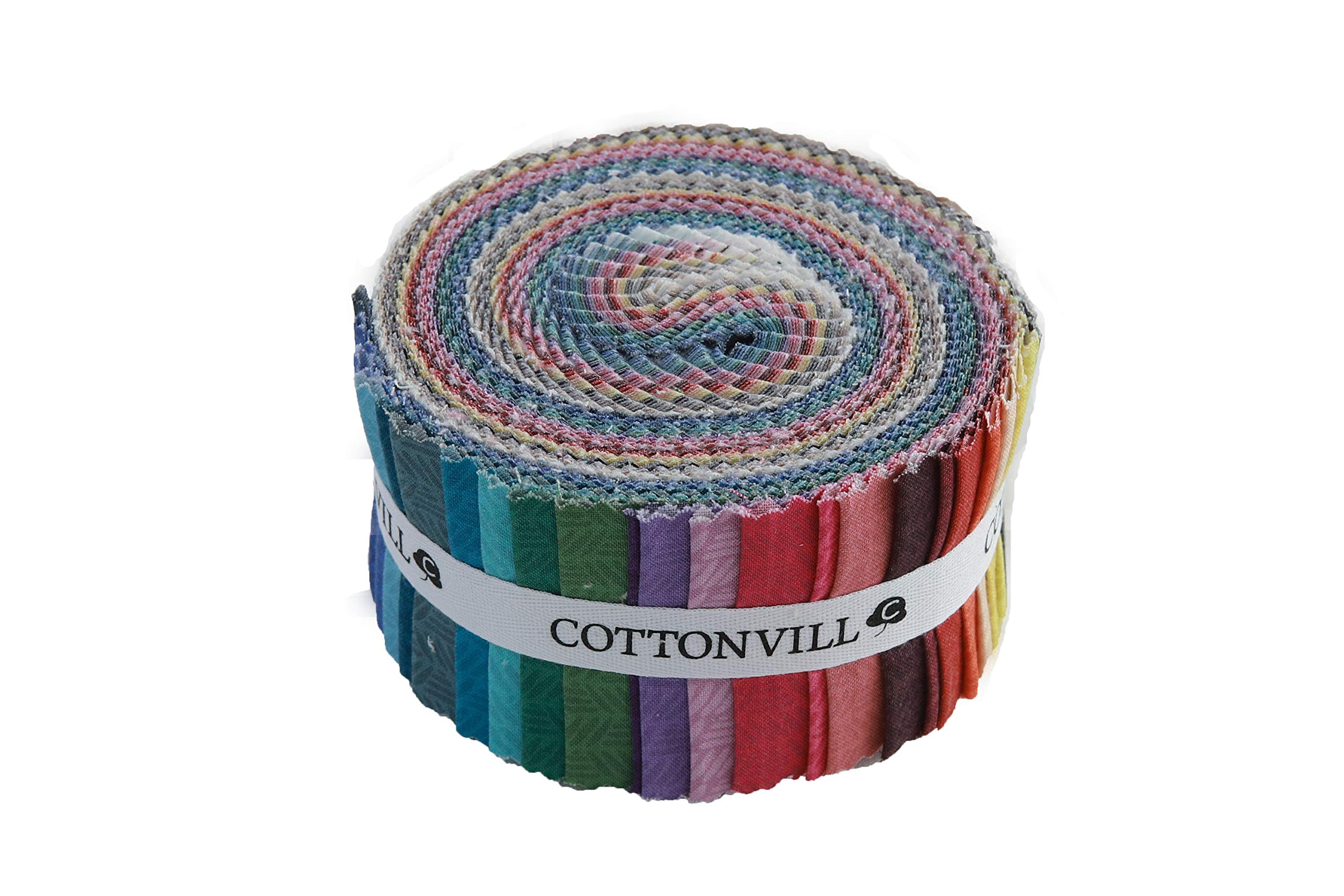 COTTONVILL MALLANGLUNA Collection Weave 20COUNT Cotton Print Quilting Fabric (Precuts, 2.5inch 33pc)