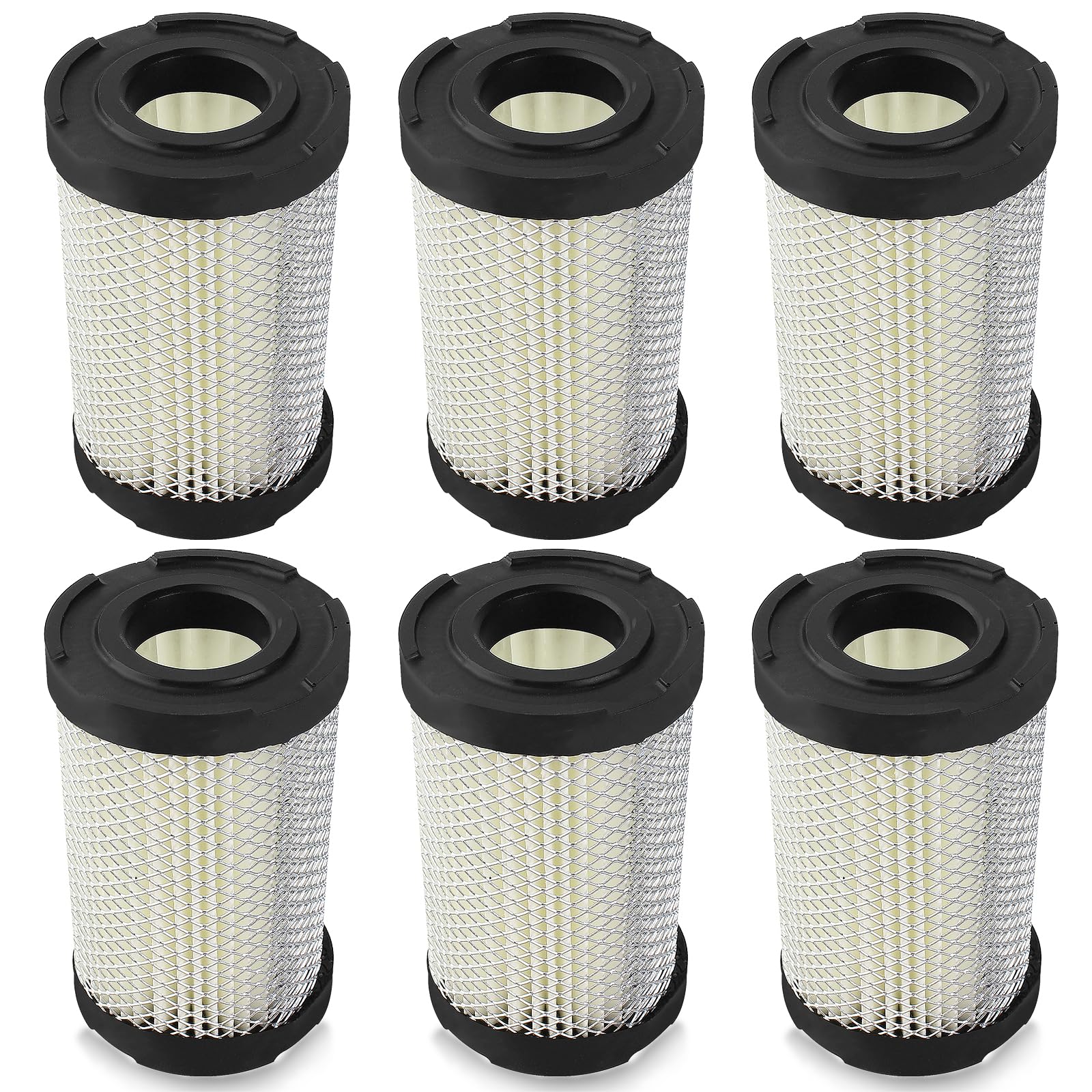 QAZAKY 6PCS Air Filter Compatible with Tecumseh 35066 OVRM105 TC200 TC300 TCH300 TVS100 TVS105 AM123992 314 314F Sears 63087A Craftsman 33342 63087A Lawn Mower Lawn-Boy 10200 10202 10210 10302 10360
