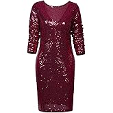 Vijiv Art Deco Great Gatsby Inspired Tassel Beaded 1920s Flapper Dress