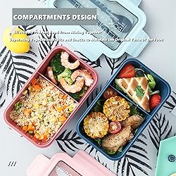 Chchmu Bento Box Portable Lunch Box Leakproof Salad
