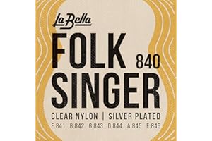 La Bella 840 Folksinger Medium Classical Guitar String 29-44