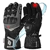 RIDEIRON Winter Motorcycle Gloves Waterproof Riding Gloves Warm Windproof Touchscreen Cold Weather Gloves for Men Women