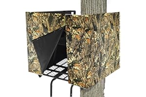 Bhyhok Hunting Tree Stand Blind Cover Camo Tree Stand Blind 35" x 102" Camouflage Ground Blind with Zipper for 2 Person Stand for Deer, Turkey Hunting (Frames Not Included)