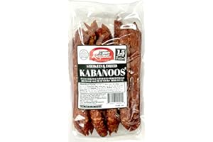 TEAMORE Smoked Dry Pork Sausage, Kabanosy Krakowski, Traditional Polish Snack Kabanos, Belmont | 1.5 lb (1)