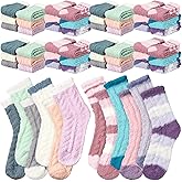 Toulite Women Fuzzy Socks Christmas Gift Bulk Winter Socks for Women Soft Sleeping Sock Fluffy Slipper Sock for Holiday Gifts