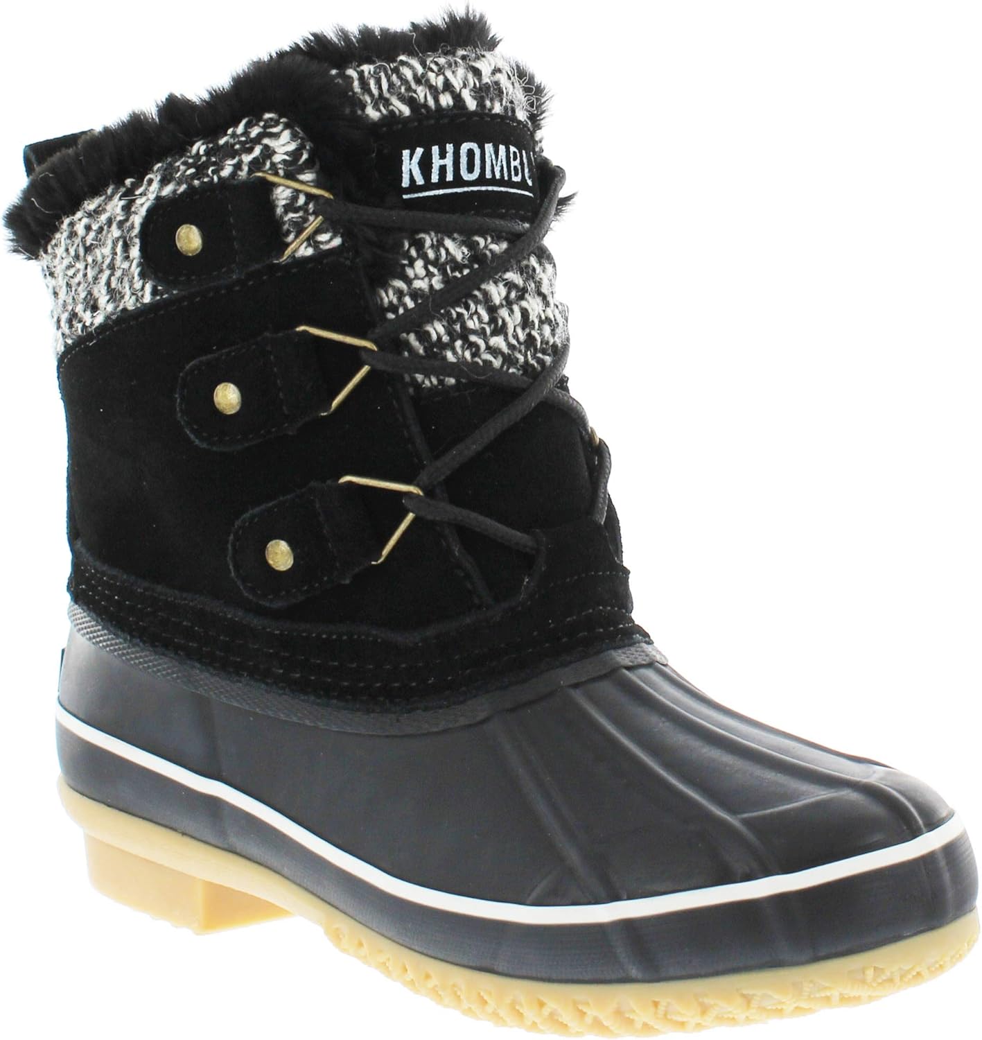khombu black suede boots