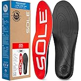 SOLE Active Medium Insoles - Custom Moldable Orthotic Support for Any Arch Type, Plantar Fasciitis Relief - Multiple Sizes
