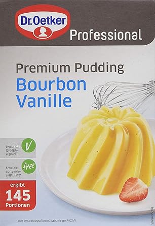 Dr. Oetker Professional Premium Pudding Bourbon-Vanille, Puddingpulver in 1 kg Packung