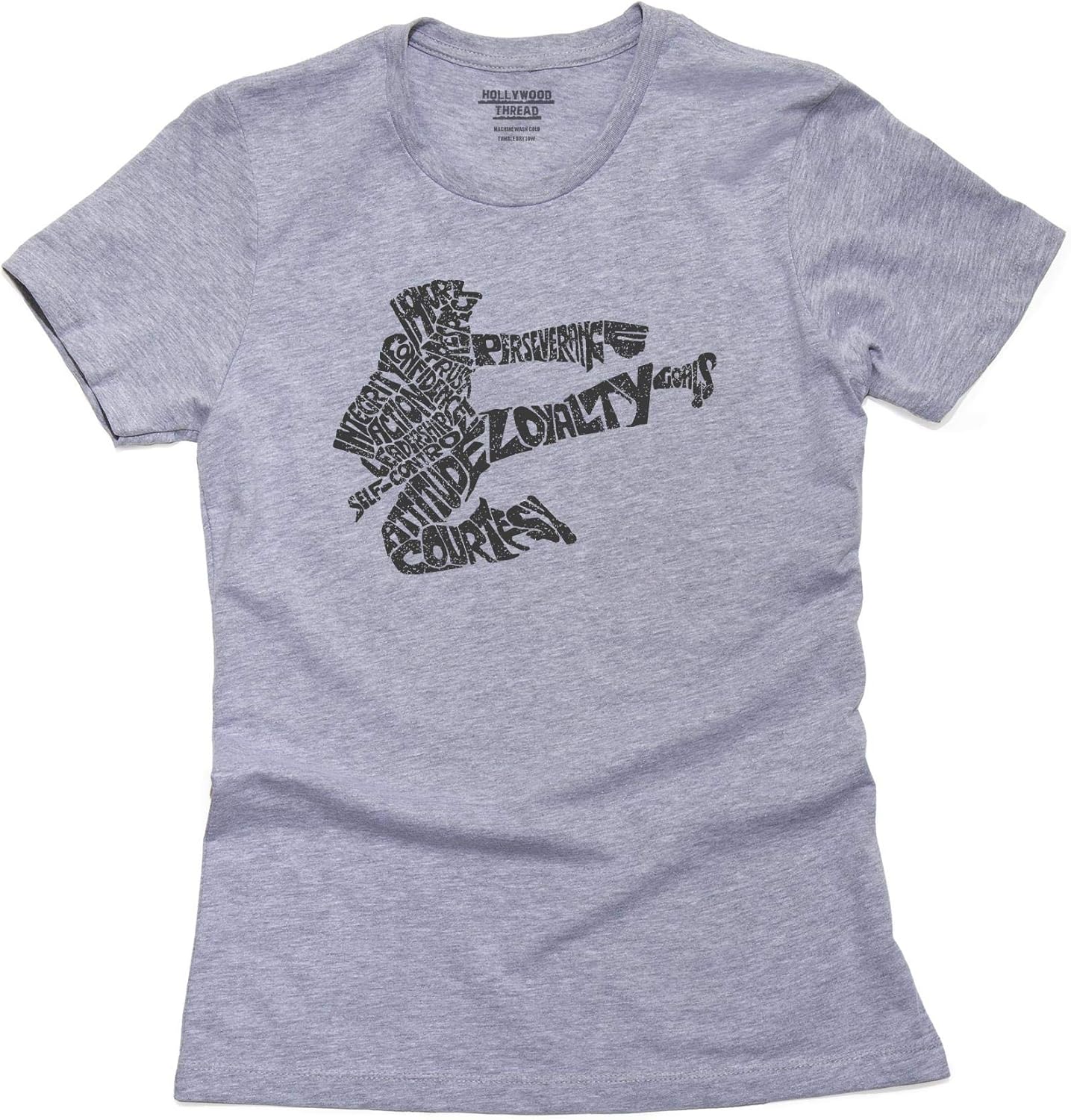 Martial Arts Motivational Terms Formed Into Fighter Unique Women's Cotton TShirt