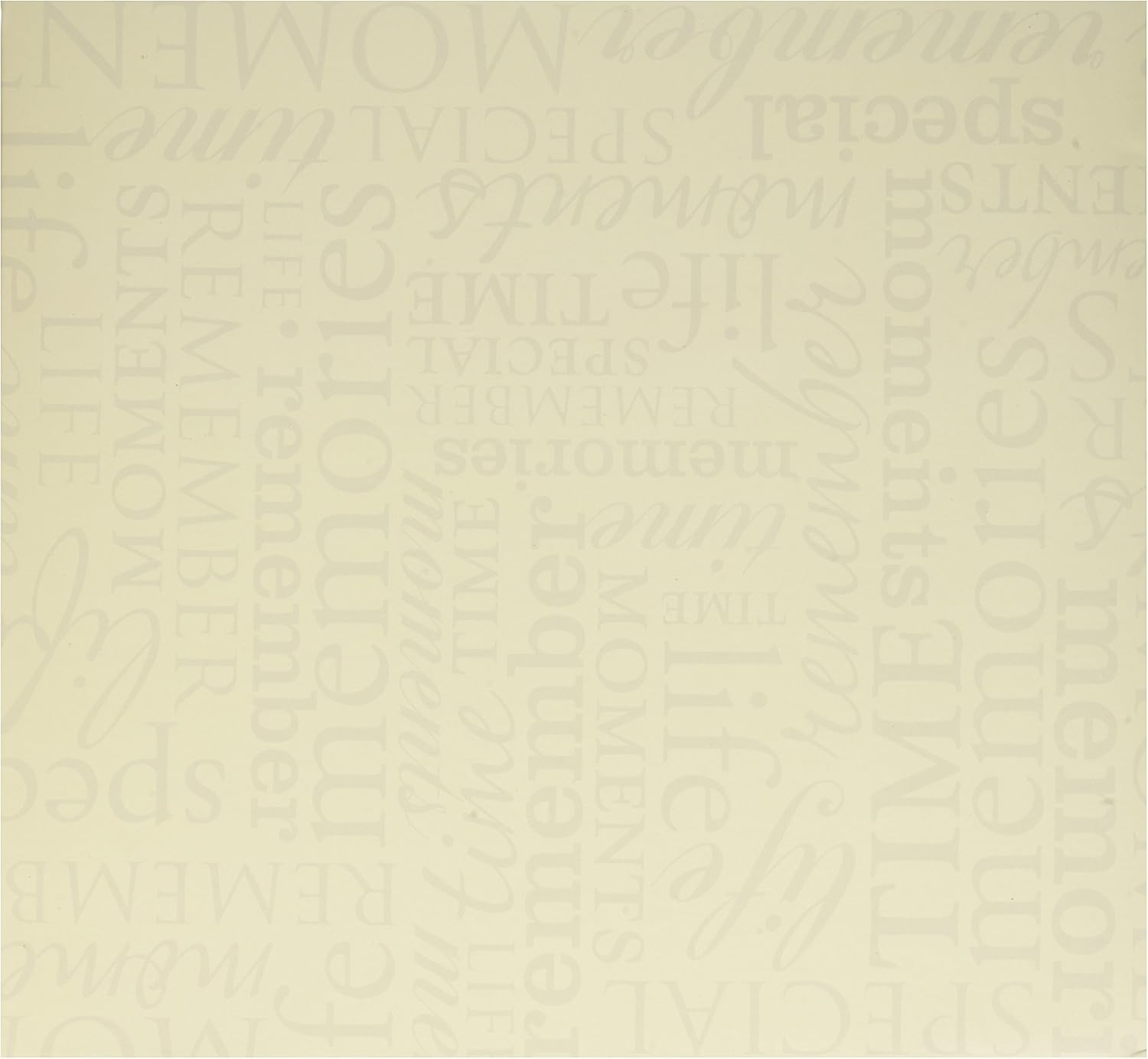 Colorbok 71898D Post Bound Album 12 x 12 inch-Memories-Cream Beige