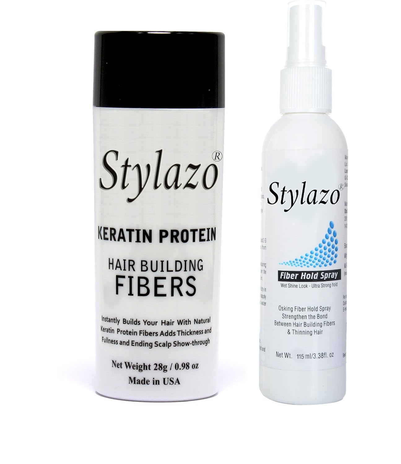 Buy Stylazo Combo Of Hair Fiber Spray 115 Ml 28 Grams Hair