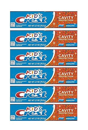 Amazon Com Kids Crest Toothpaste Cavity Protection 2 7 Oz Pack Of 6 Beauty