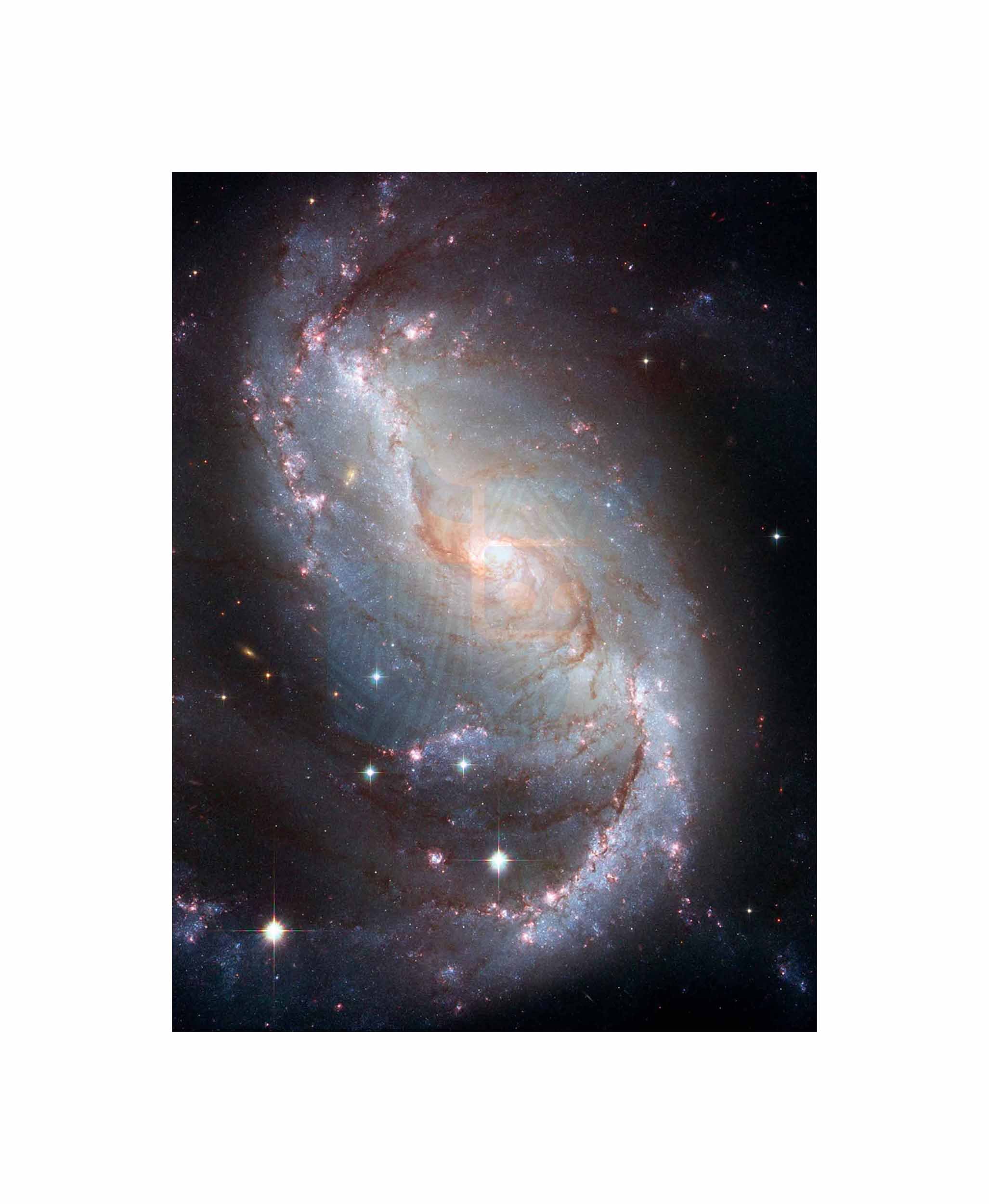 Wee Blue Coo Space Stars Galaxy Spiral Universe Hubble Cosmos Canvas Print