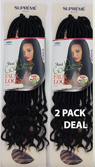 Amazon Com Linda Bulk Short Goddess Faux Locs Crochet Braid 14