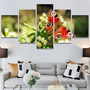 SIGNWIN 5 Panel Canvas Wall Art Modern Art...