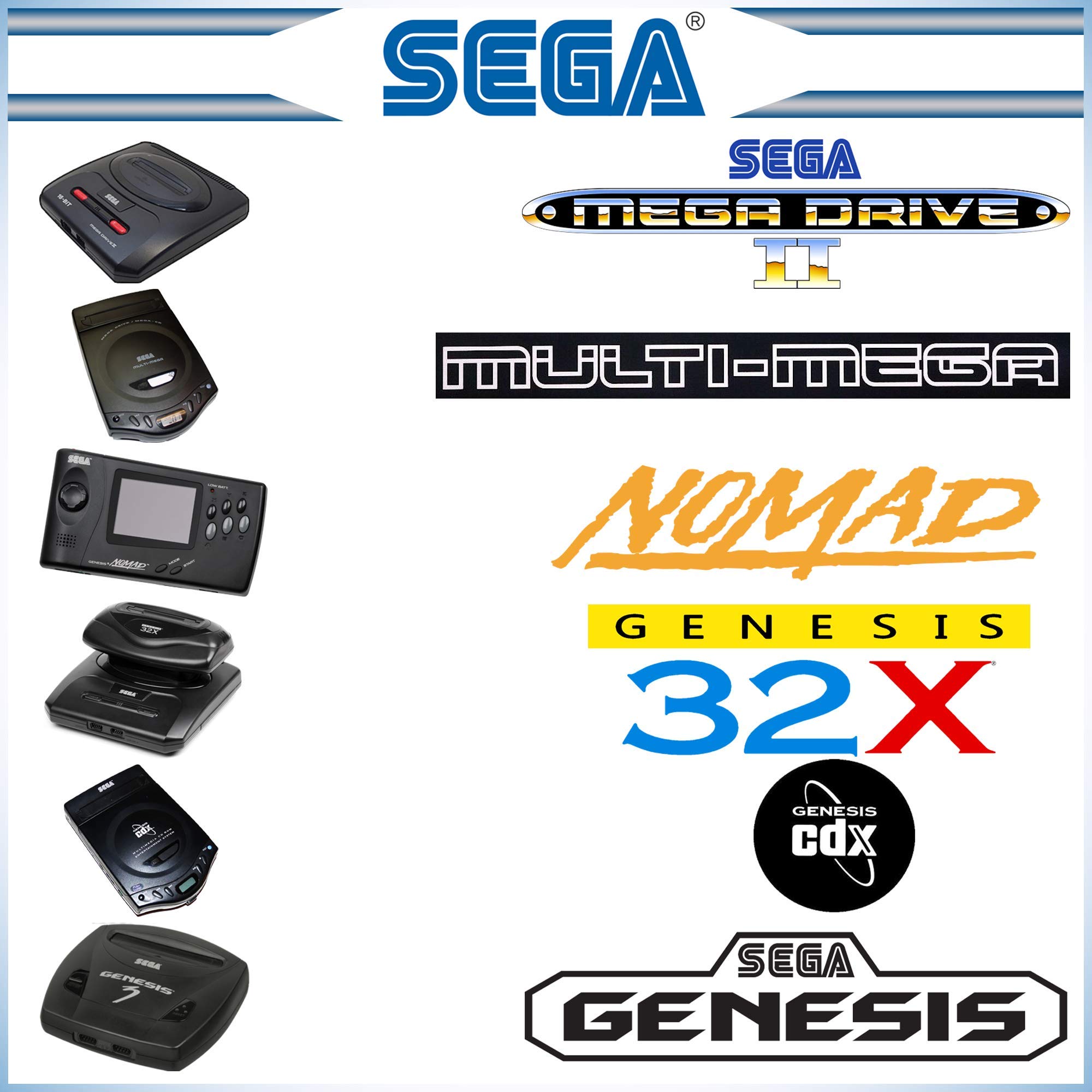 SEGA Nomad 32x CDX Genesis 2 Power Cord Power Supply Adapter Game Gear 2110 MK2103 MK-4122 Duo RX Consoles RSU0901500