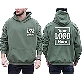Custom Hoodies for Men and Women Customizable Hoodie Customized Hoodie Design Your Own Personalized Logo Hoodies Front and Back Print Custom Text Hoodies
