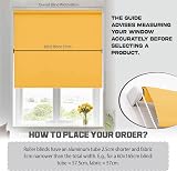 Funky Gadgets Ochre Thermal Blackout Roller Blind 60x165 Easy Fit view 3