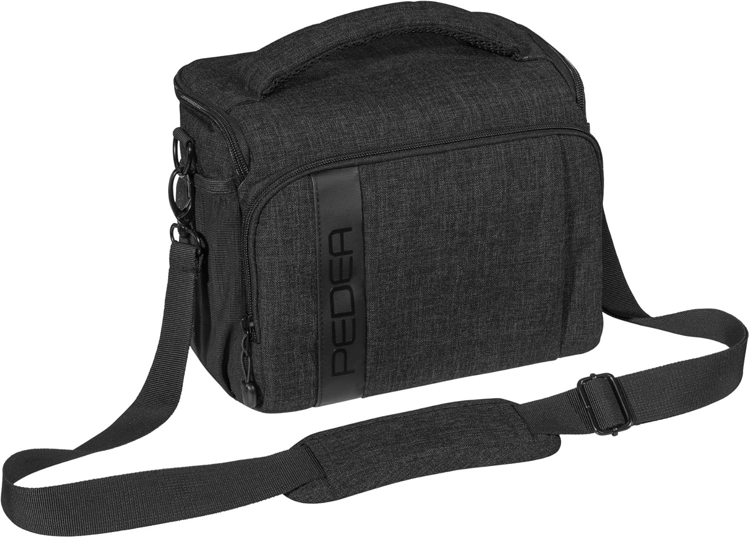 PEDEA DSLR camera bag "Fashion" Camera bag for SLR cameras with waterproof rain cover carrying strap and accessory compartments