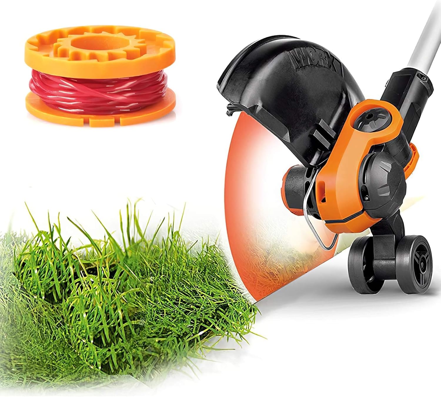 YWTESCH Replacement Trimmer Spool Line for Worx, 13 Pack (12 Pack Grass Trimmer Line, 1 Trimmer Cap) : Garden & Outdoor